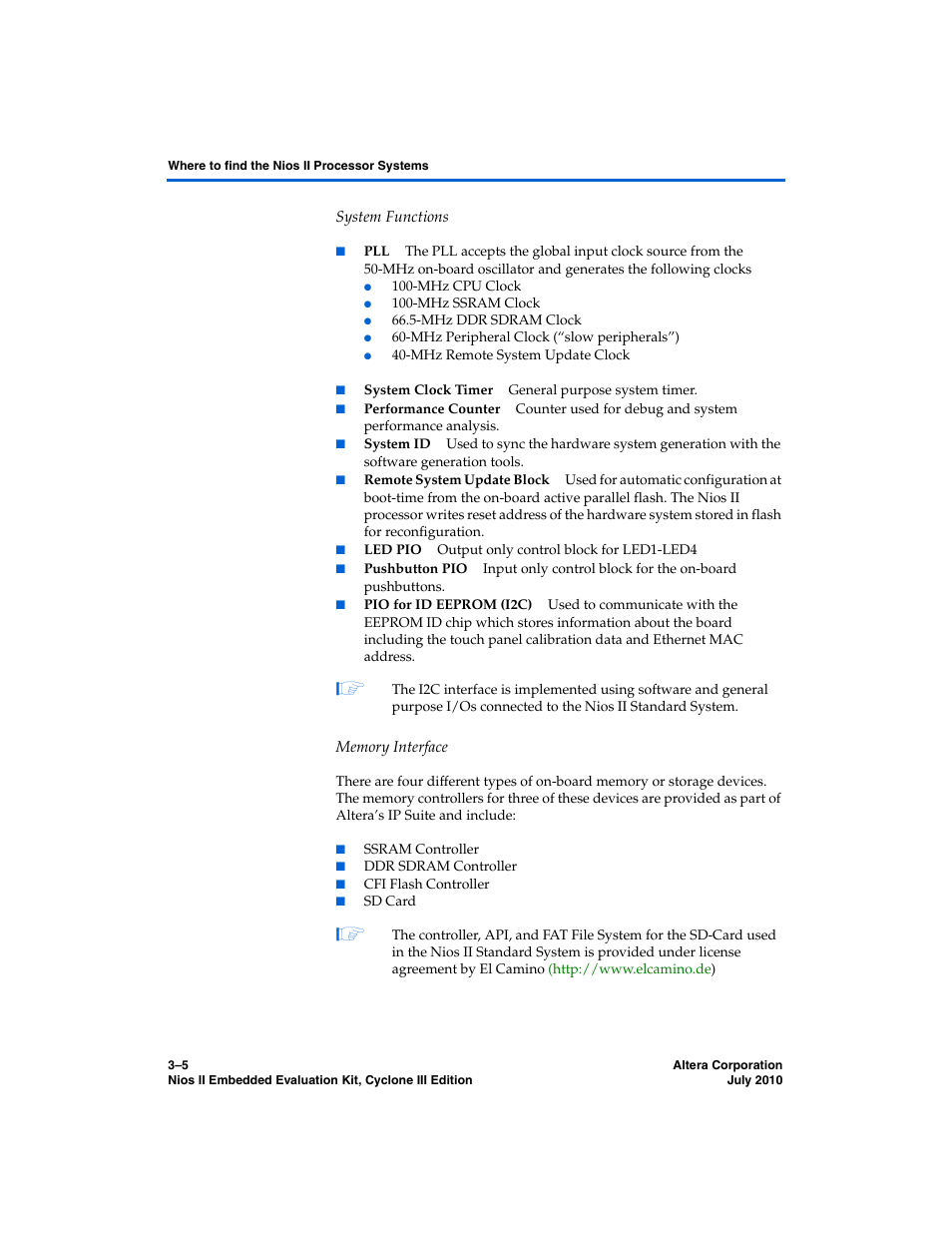 Altera Nios II Embedded Evaluation Kit Cyclone III Edition User Manual | Page 29 / 80