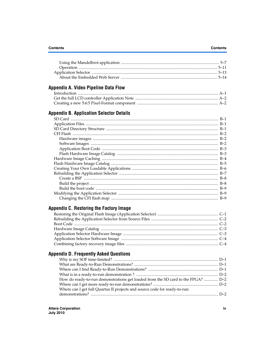 Altera Nios II Embedded Evaluation Kit Cyclone III Edition User Manual | Page 4 / 80