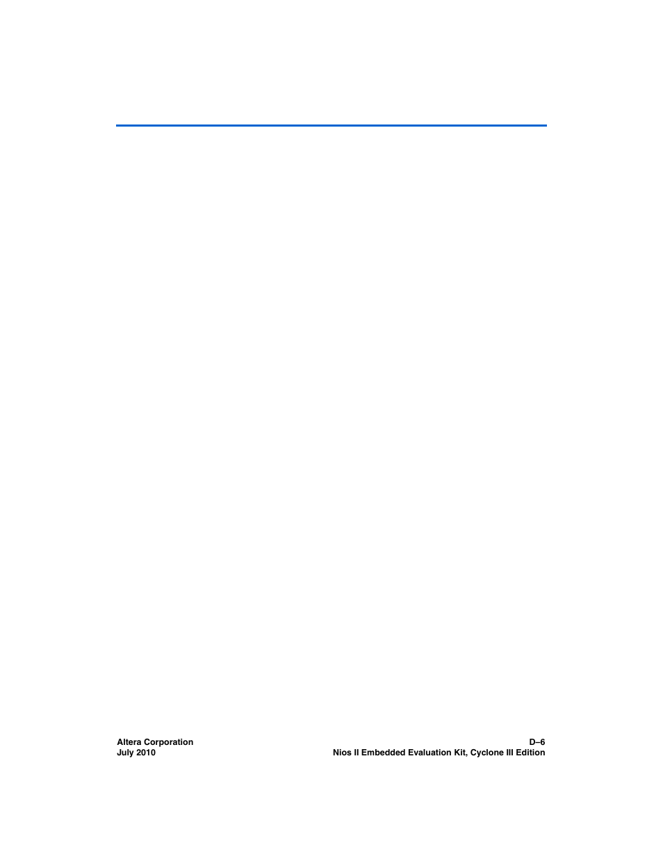 Altera Nios II Embedded Evaluation Kit Cyclone III Edition User Manual | Page 76 / 80