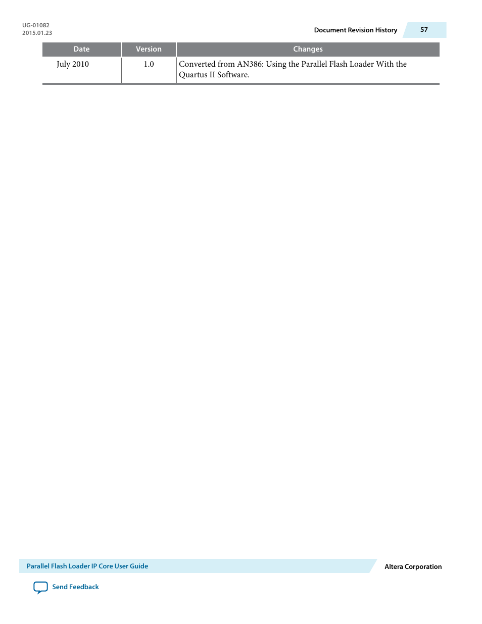 Altera Parallel Flash Loader IP User Manual | Page 57 / 57
