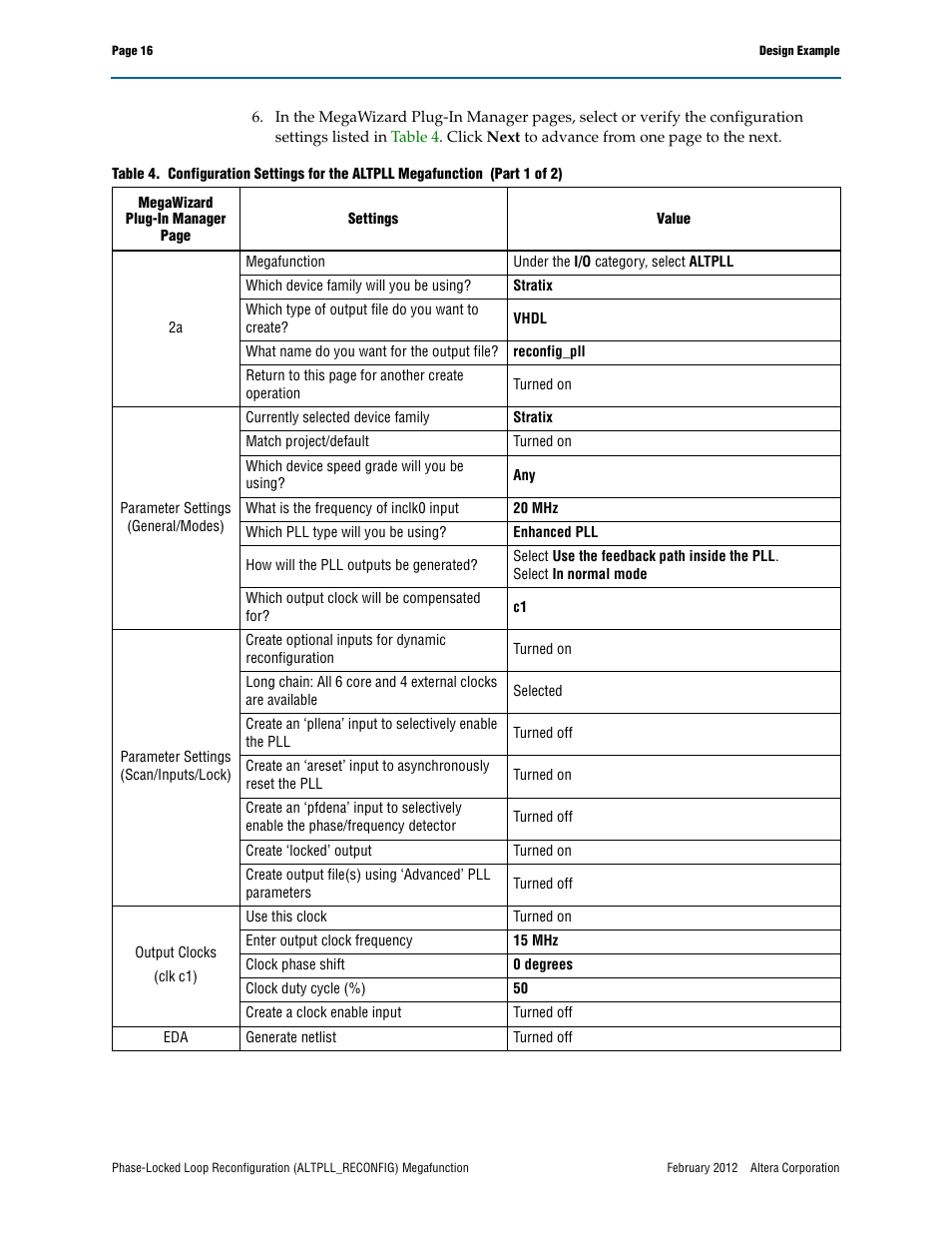 Altera Phase-Locked Loop Reconfiguration IP Core User Manual | Page 16 / 51