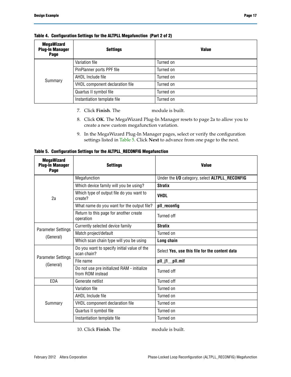 Altera Phase-Locked Loop Reconfiguration IP Core User Manual | Page 17 / 51