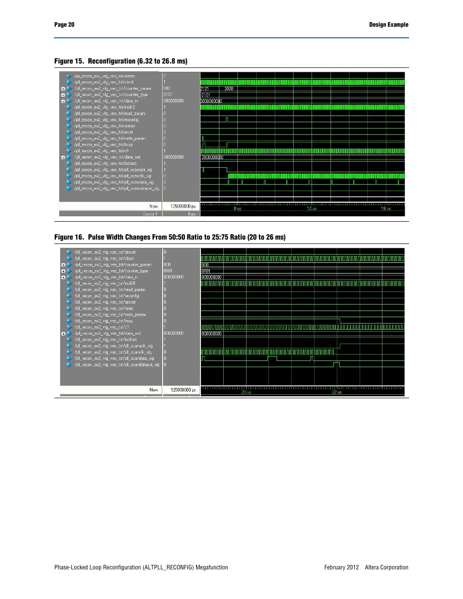 Altera Phase-Locked Loop Reconfiguration IP Core User Manual | Page 20 / 51