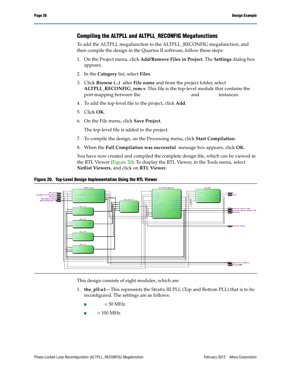 Altera Phase-Locked Loop Reconfiguration IP Core User Manual | Page 26 / 51