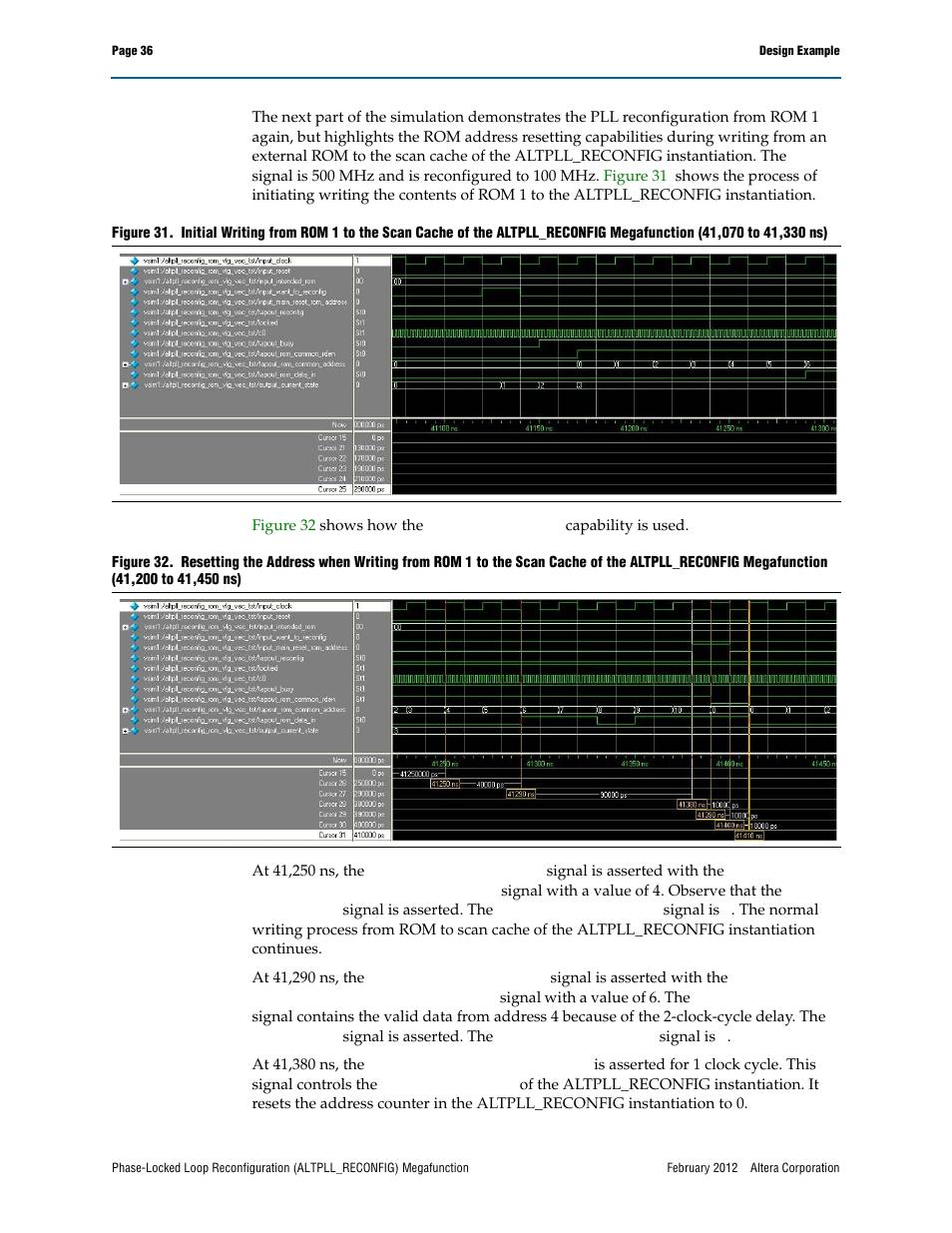 Altera Phase-Locked Loop Reconfiguration IP Core User Manual | Page 36 / 51