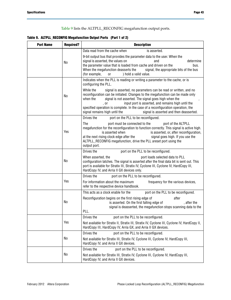 Altera Phase-Locked Loop Reconfiguration IP Core User Manual | Page 43 / 51