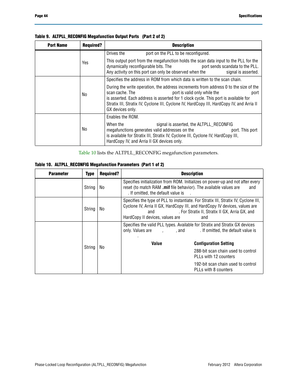 Altera Phase-Locked Loop Reconfiguration IP Core User Manual | Page 44 / 51