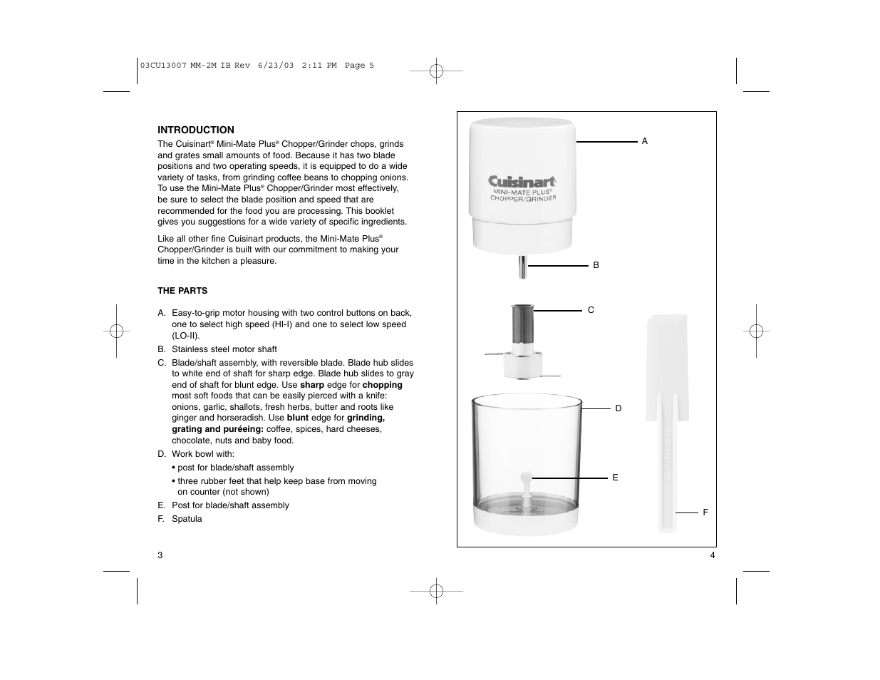 Cuisinart MM-2M User Manual | Page 3 / 8