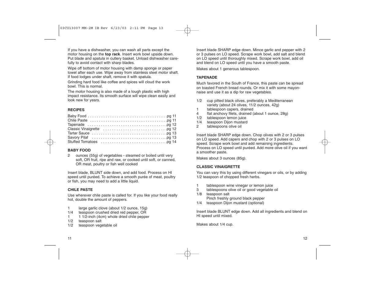 Cuisinart MM-2M User Manual | Page 7 / 8