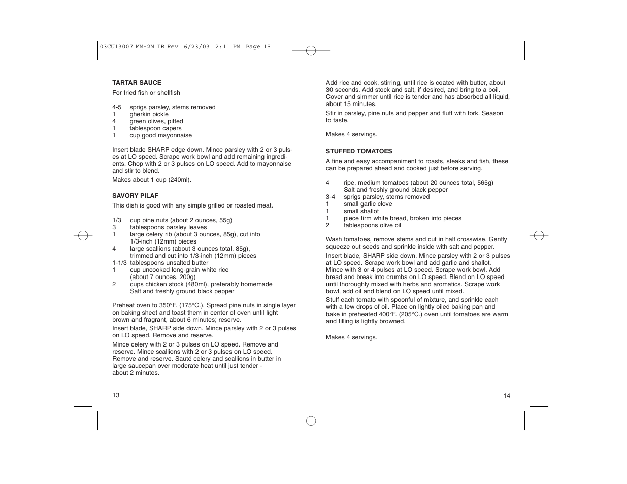 Cuisinart MM-2M User Manual | Page 8 / 8