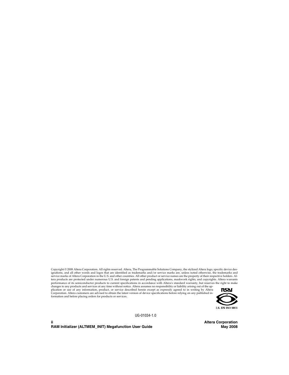 Altera RAM Initializer User Manual | Page 2 / 36