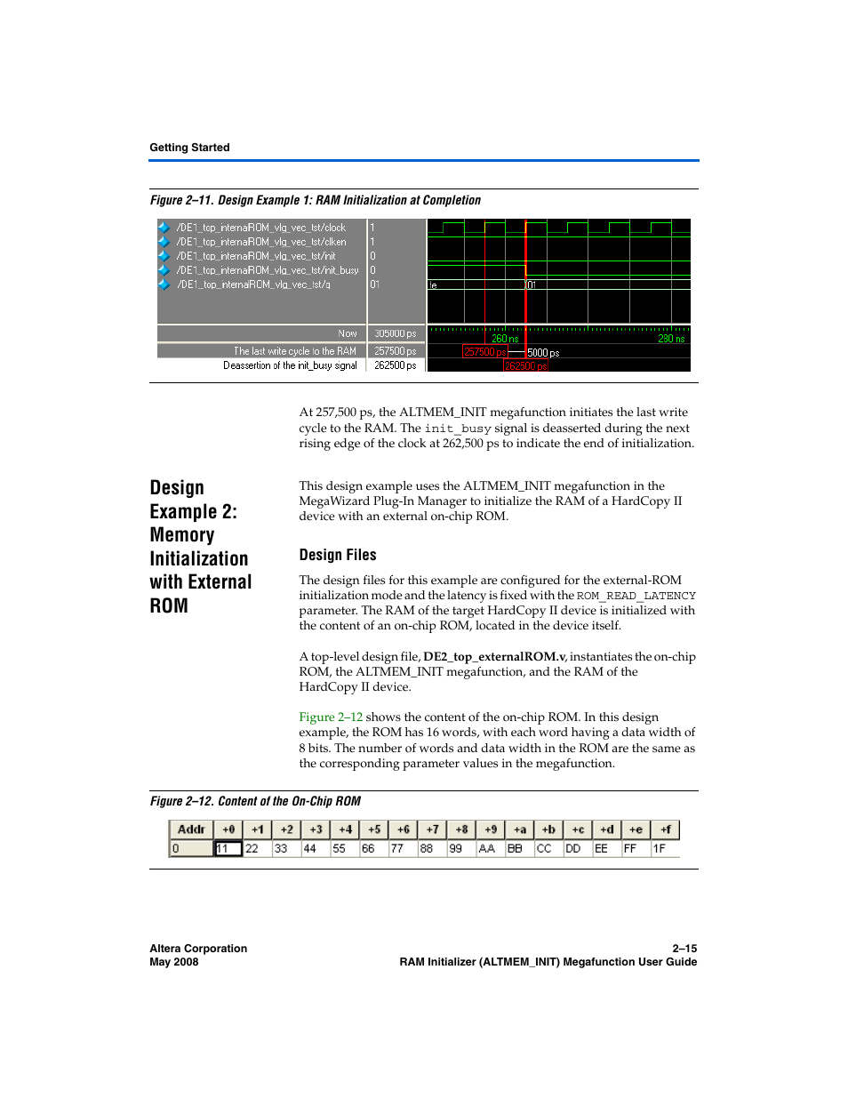 Design files, Figure 2–11 | Altera RAM Initializer User Manual | Page 27 / 36