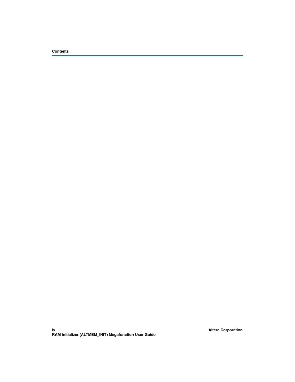 Altera RAM Initializer User Manual | Page 4 / 36