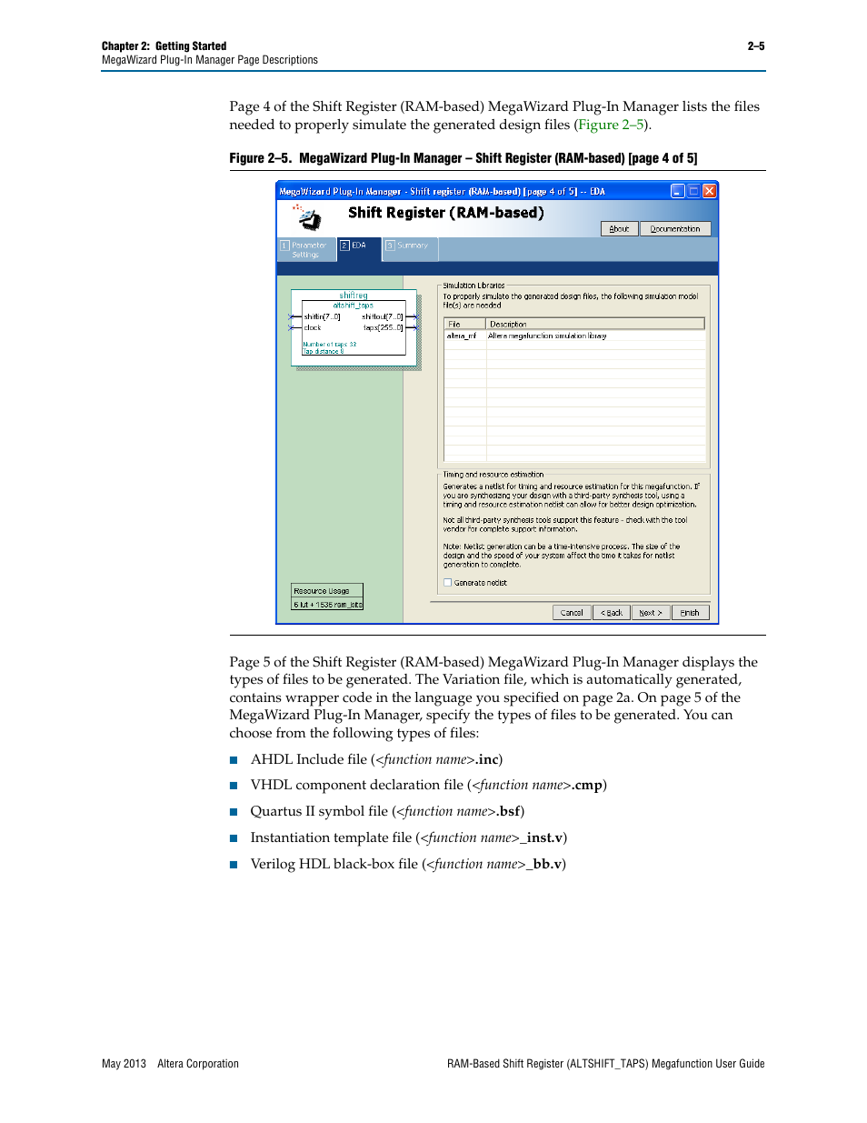 Altera RAM-Based Shift Register User Manual | Page 11 / 26