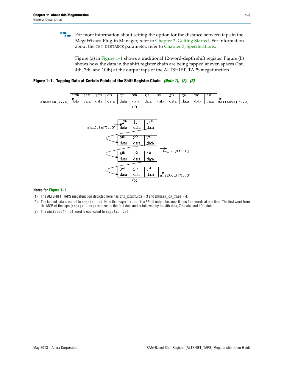 Altera RAM-Based Shift Register User Manual | Page 5 / 26