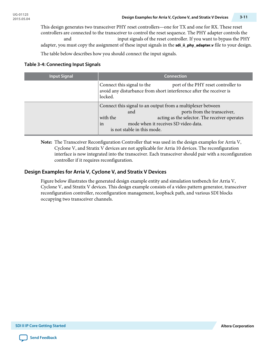 Altera SDI II MegaCore User Manual | Page 26 / 89