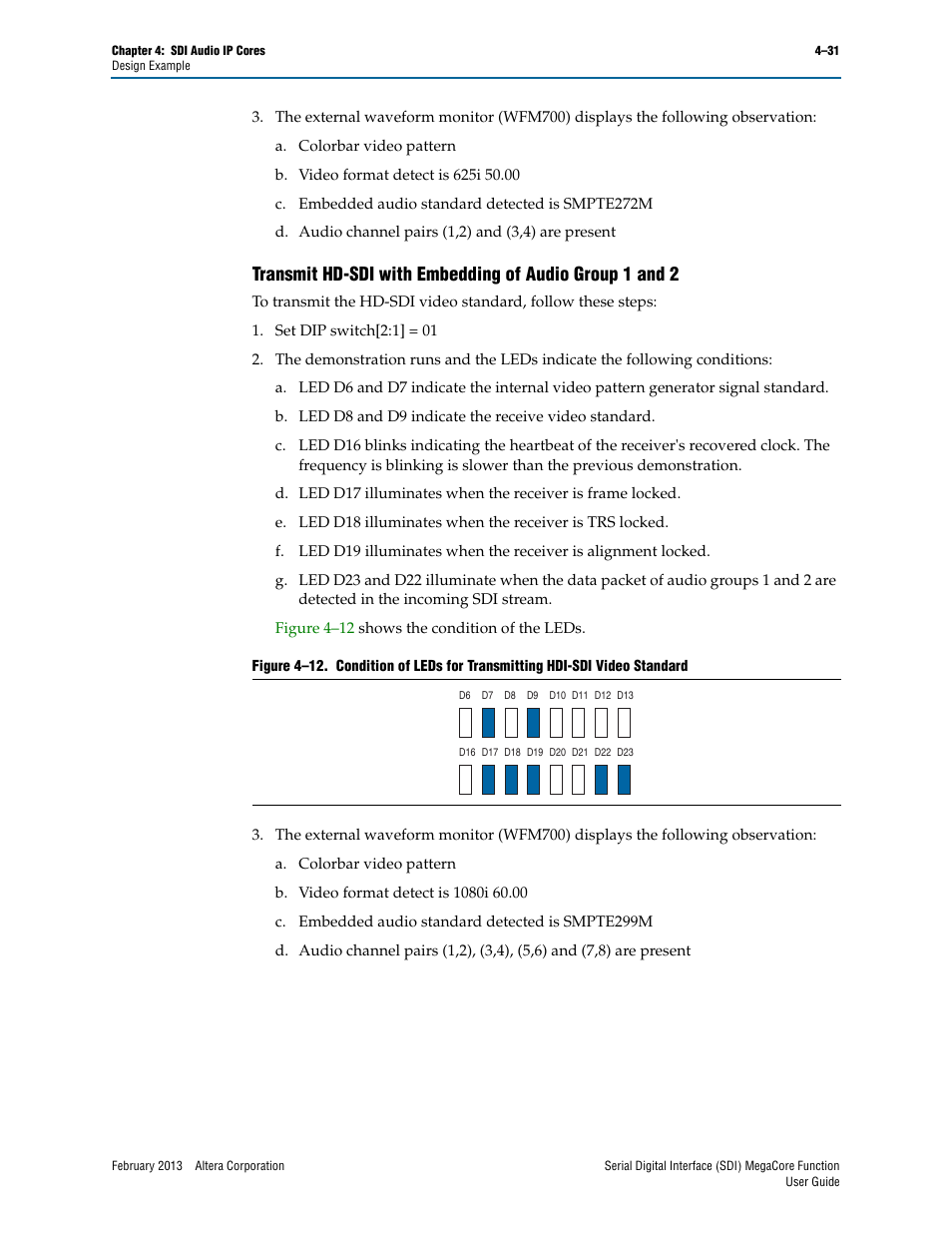 Altera Serial Digital Interface (SDI) MegaCore Function User Manual | Page 119 / 140