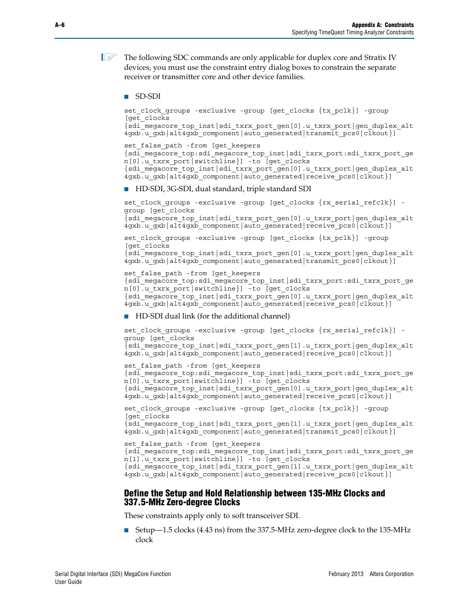 Altera Serial Digital Interface (SDI) MegaCore Function User Manual | Page 128 / 140