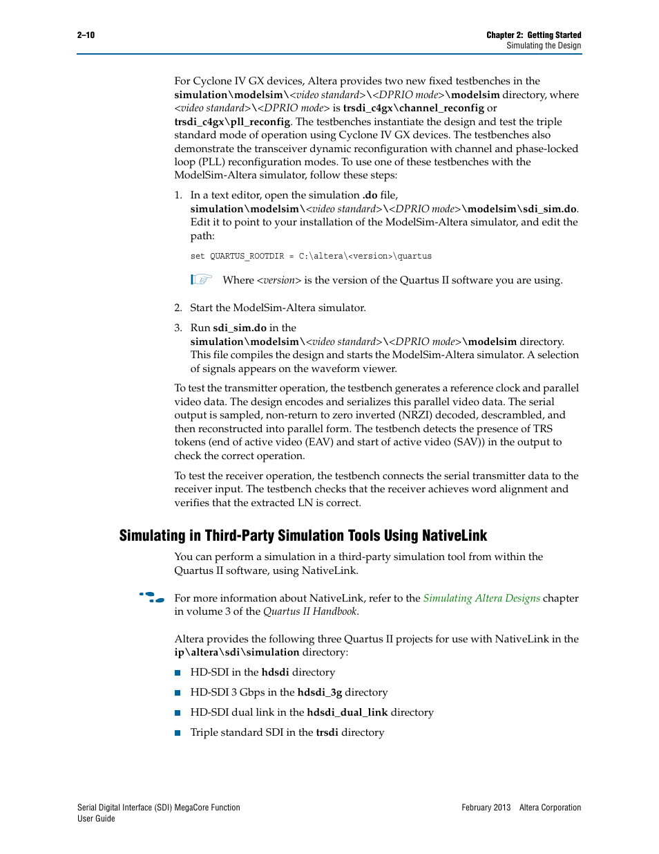 Altera Serial Digital Interface (SDI) MegaCore Function User Manual | Page 24 / 140