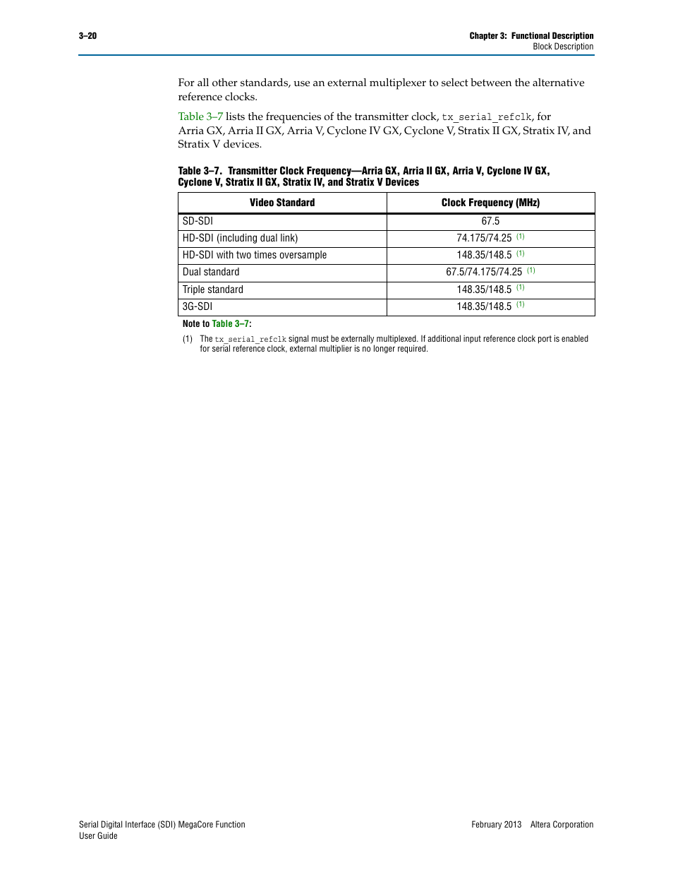 Altera Serial Digital Interface (SDI) MegaCore Function User Manual | Page 50 / 140
