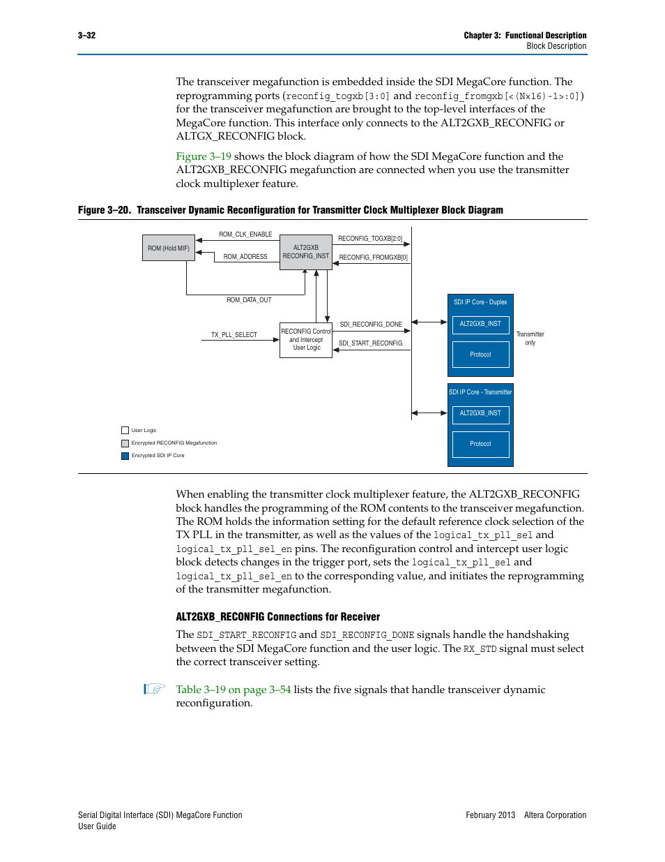 Altera Serial Digital Interface (SDI) MegaCore Function User Manual | Page 62 / 140