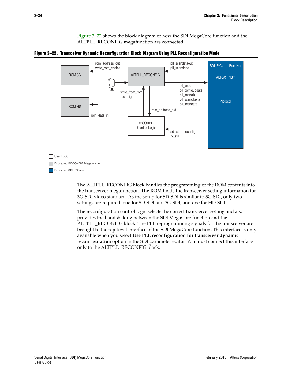 Altera Serial Digital Interface (SDI) MegaCore Function User Manual | Page 64 / 140