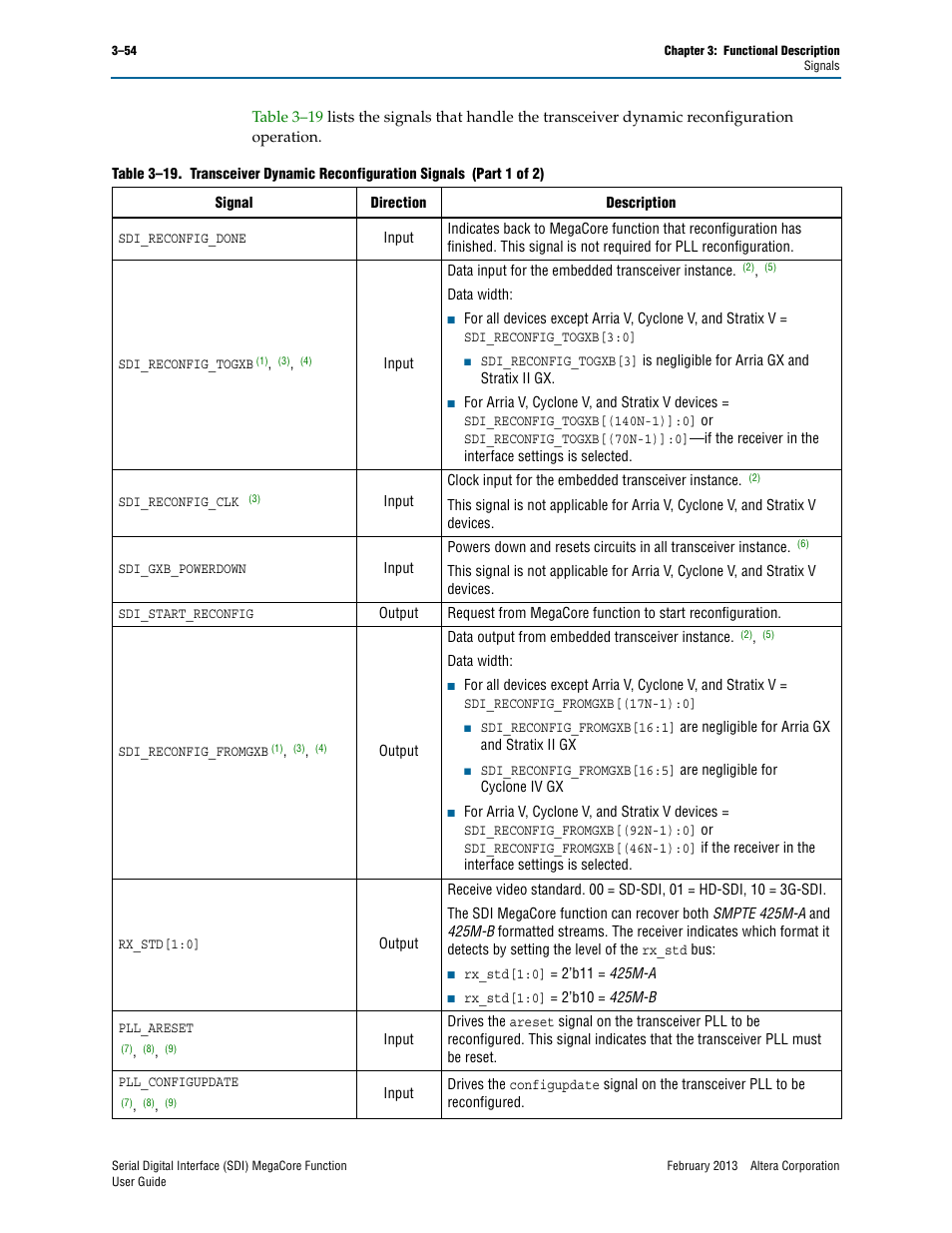 Altera Serial Digital Interface (SDI) MegaCore Function User Manual | Page 84 / 140