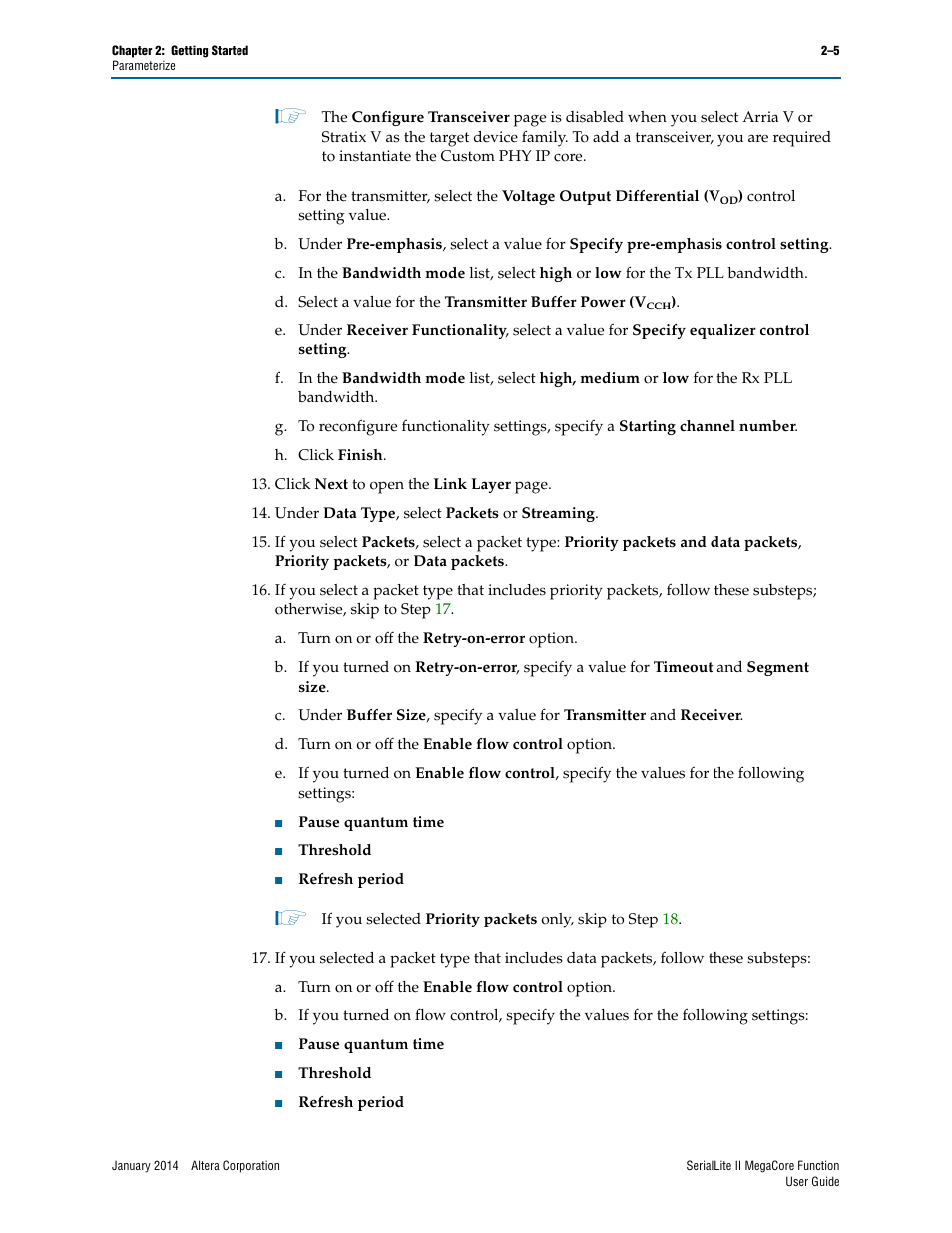 Altera SerialLite II IP Core User Manual | Page 20 / 110