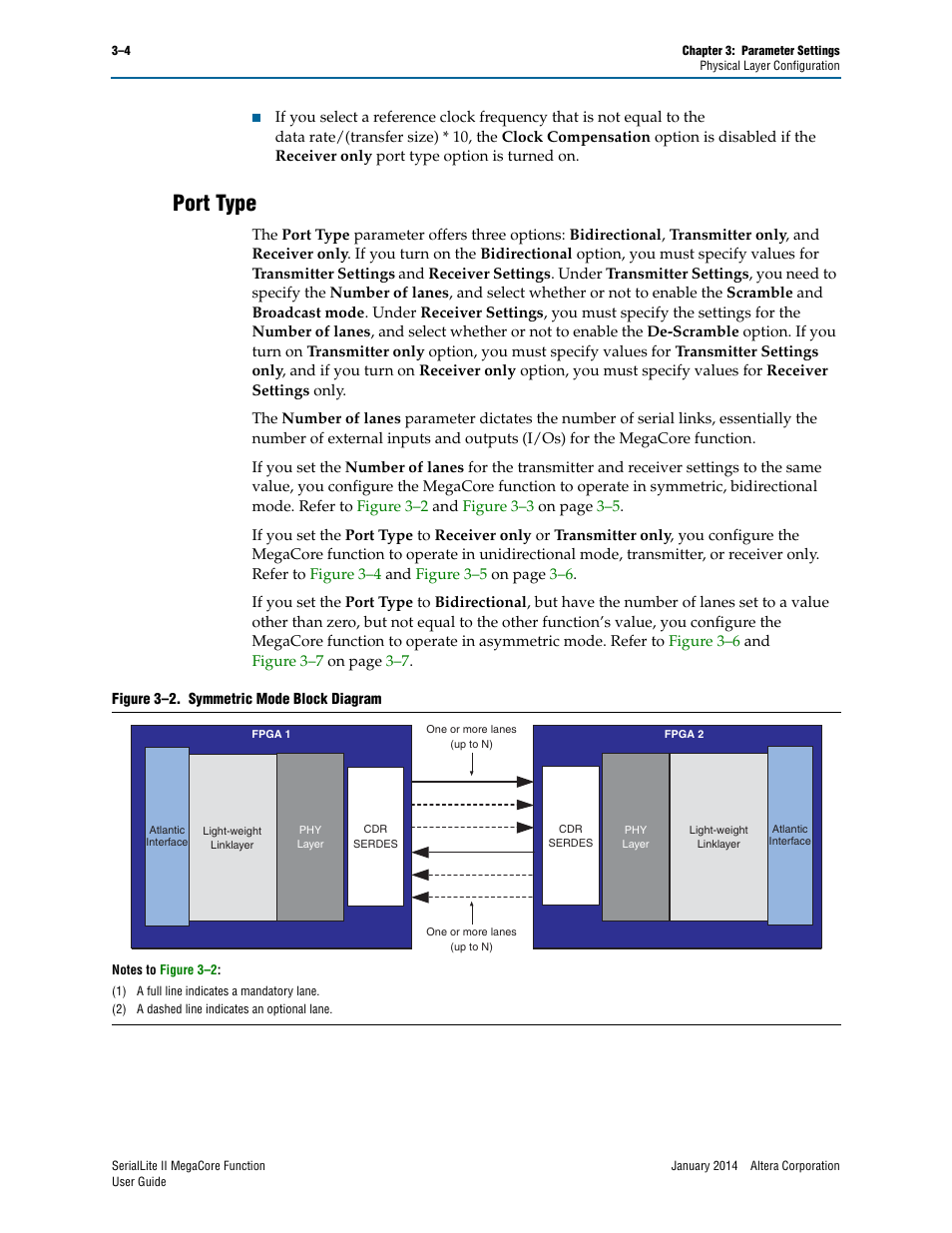 Port type, Port type –4 | Altera SerialLite II IP Core User Manual | Page 27 / 110
