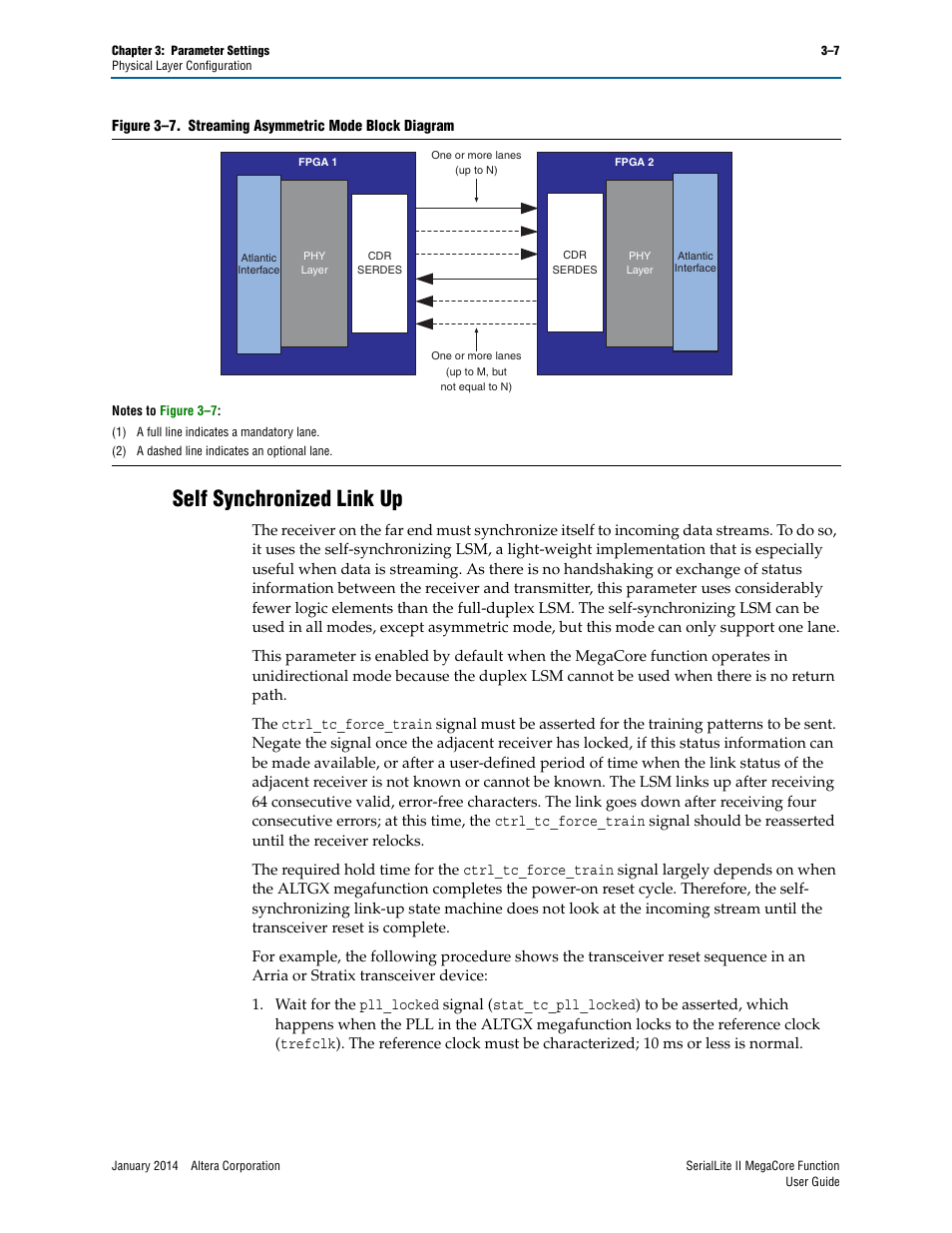 Self synchronized link up, Self synchronized link up –7, Figure 3–7 | Altera SerialLite II IP Core User Manual | Page 30 / 110