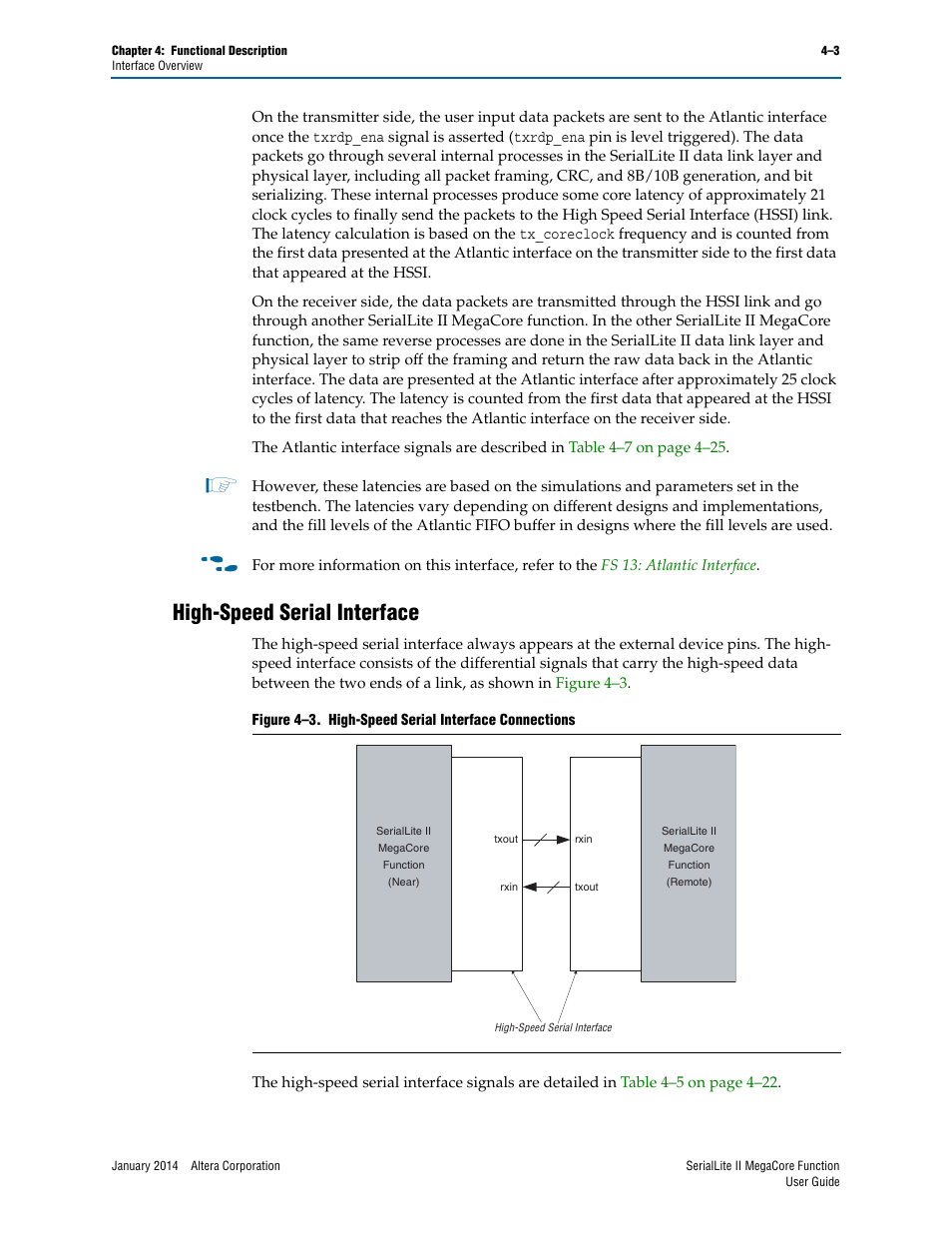 High-speed serial interface, High-speed serial interface –3 | Altera SerialLite II IP Core User Manual | Page 57 / 110