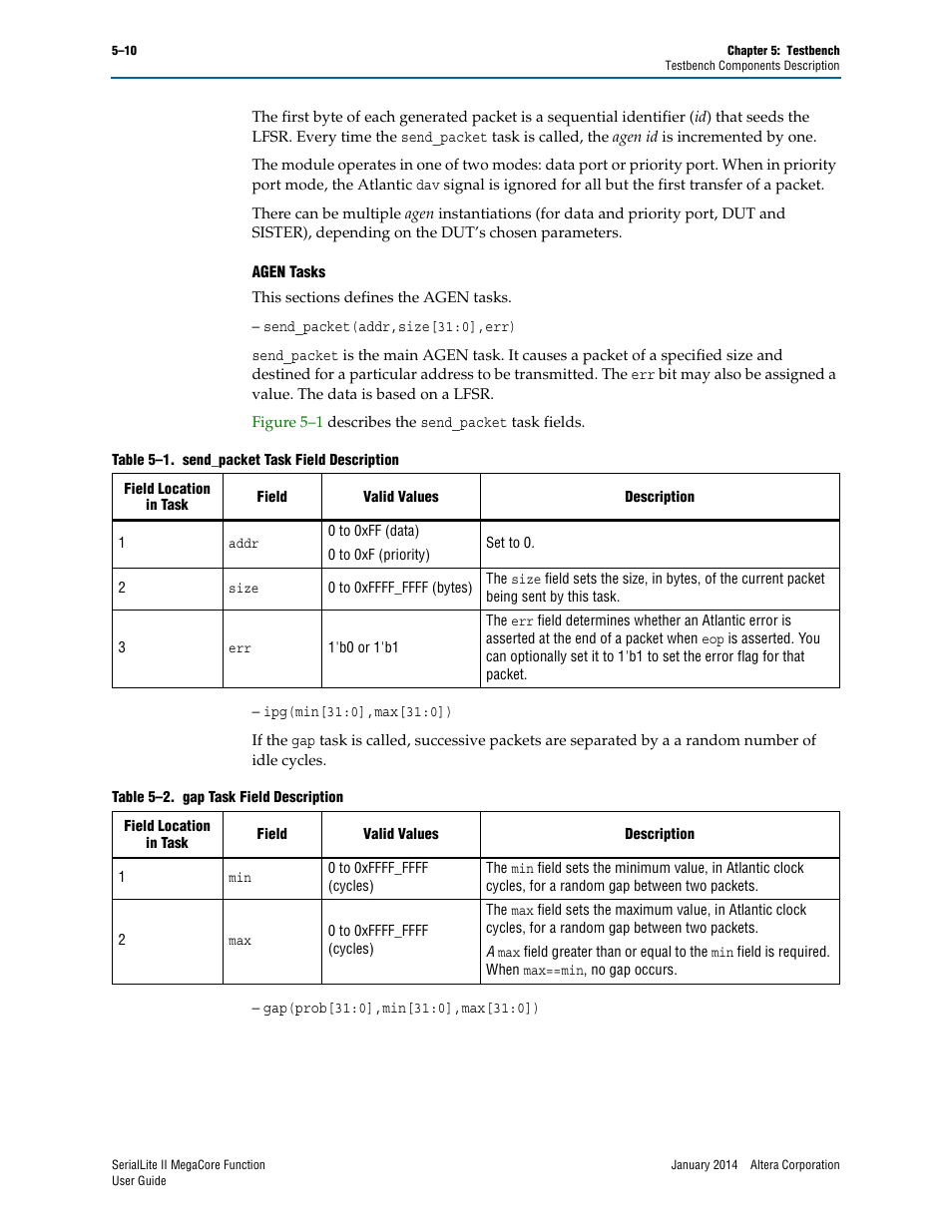 Altera SerialLite II IP Core User Manual | Page 96 / 110