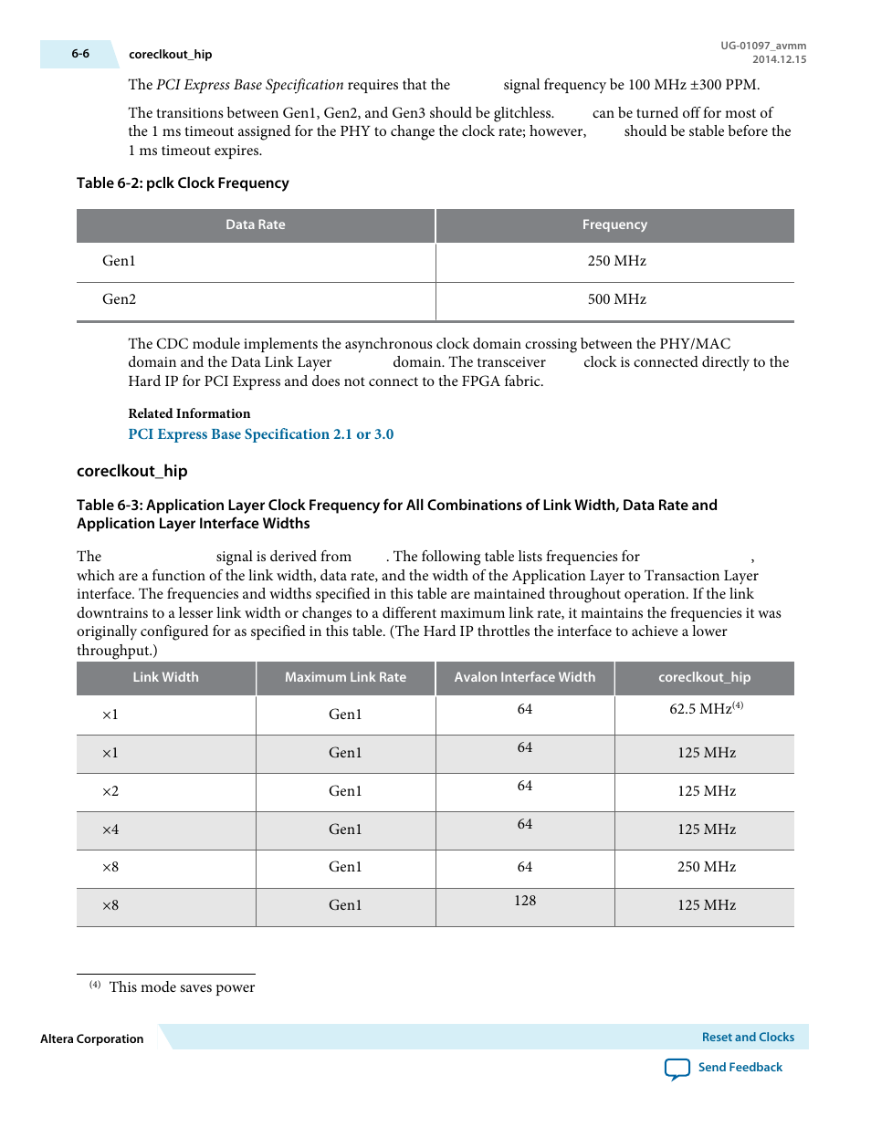 Coreclkout_hip | Altera Stratix V Avalon-MM Interface for PCIe Solutions User Manual | Page 110 / 184