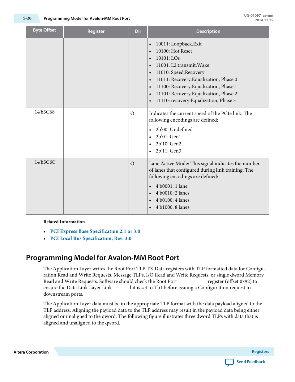 Programming model for avalon‑mm root port | Altera Stratix V Avalon-MM Interface for PCIe Solutions User Manual | Page 95 / 184