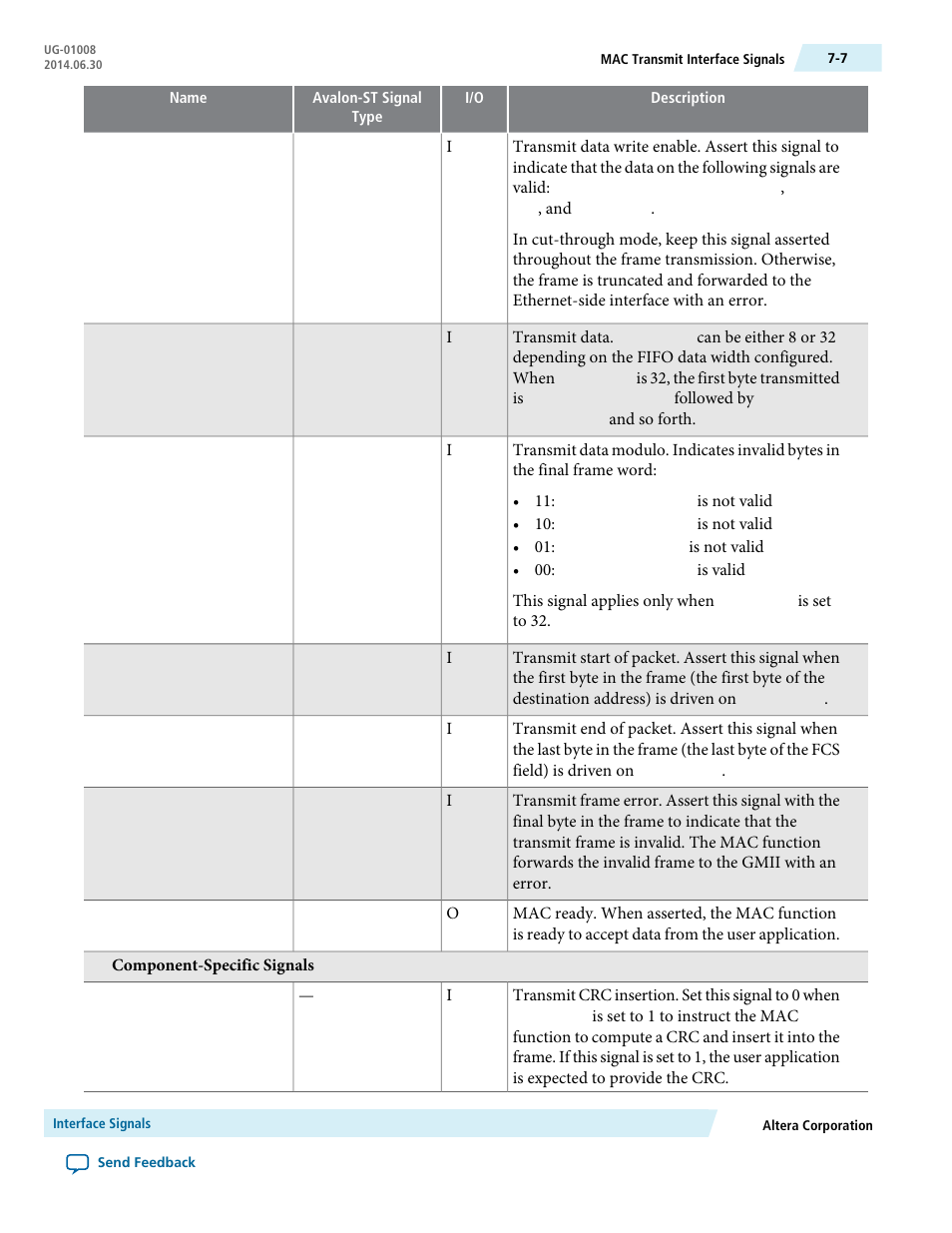 Altera Triple Speed Ethernet MegaCore Function User Manual | Page 122 / 223