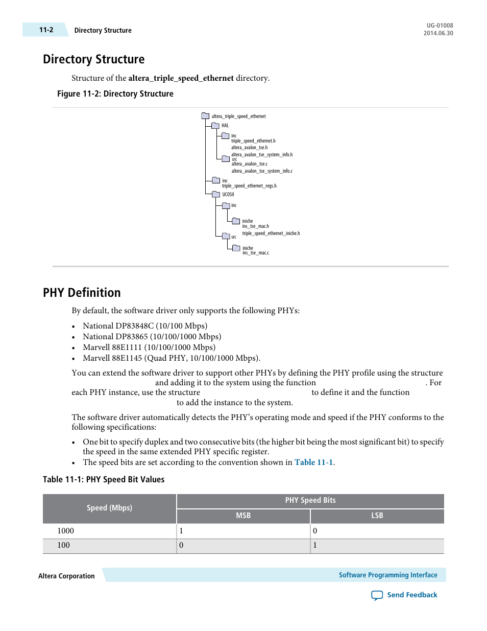 Directory structure, Phy definition, Directory structure -2 | Phy definition -2 | Altera Triple Speed Ethernet MegaCore Function User Manual | Page 181 / 223