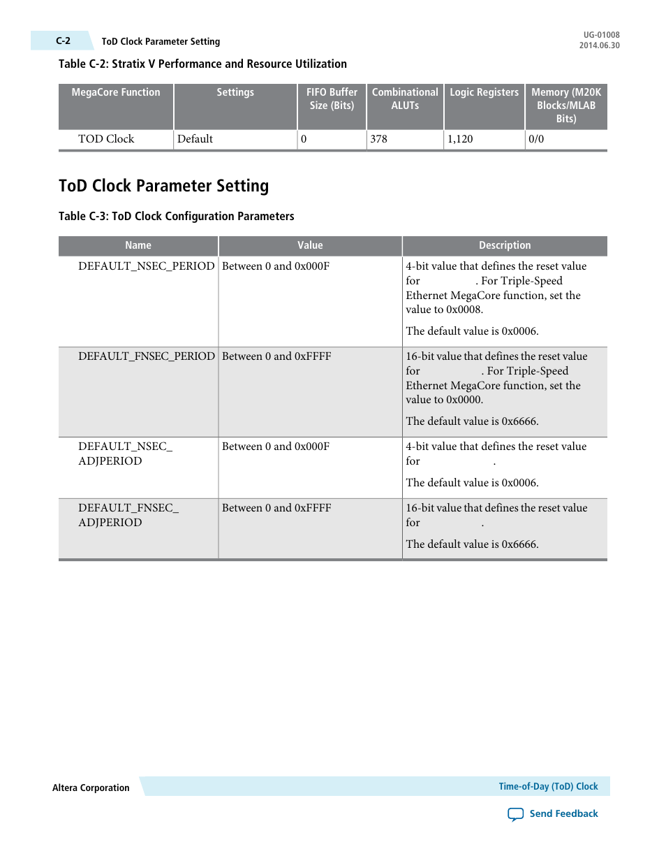 Tod clock parameter setting | Altera Triple Speed Ethernet MegaCore Function User Manual | Page 202 / 223