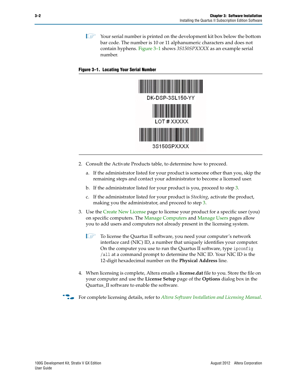 Altera 100G Development Kit, Stratix V GX Edition User Manual | Page 10 / 44