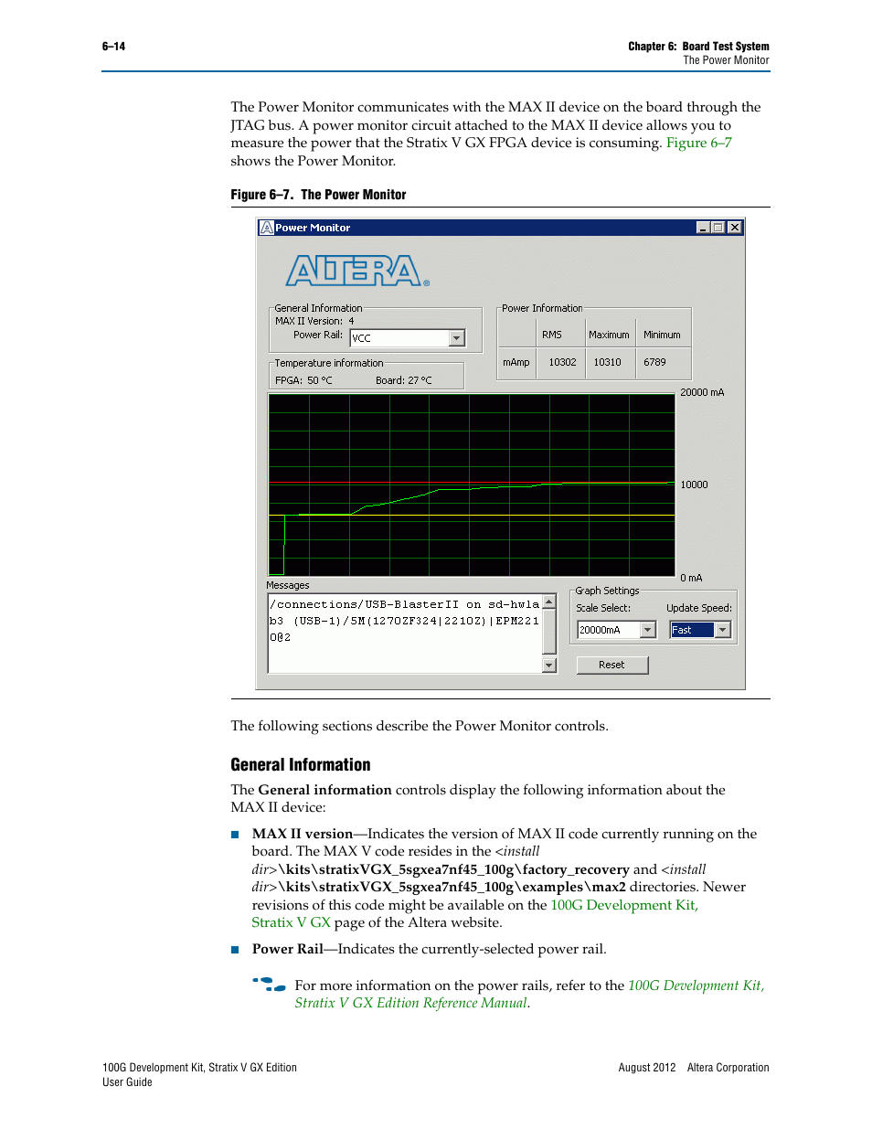 General information, General information –14 | Altera 100G Development Kit, Stratix V GX Edition User Manual | Page 32 / 44
