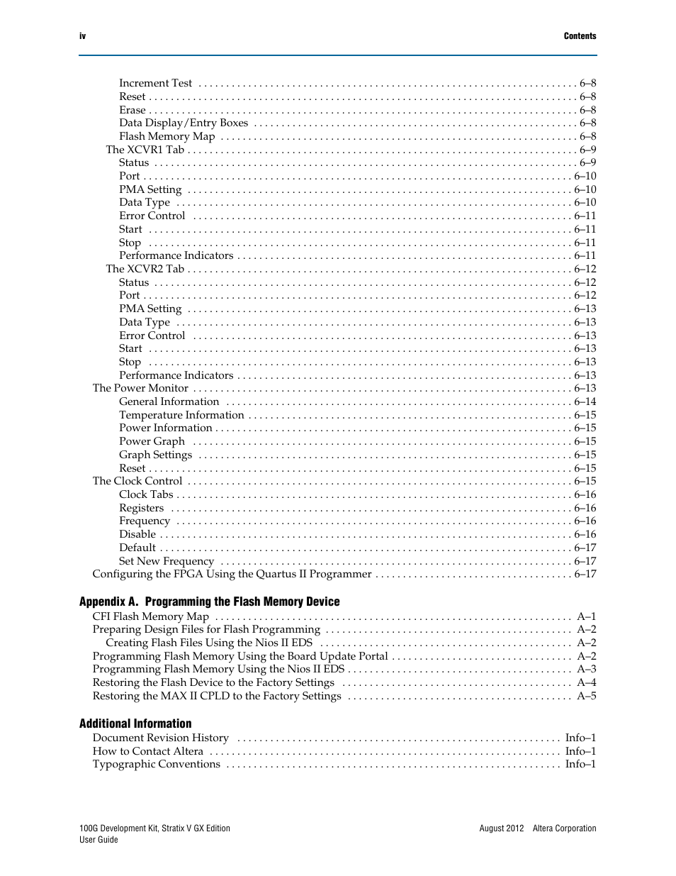 Altera 100G Development Kit, Stratix V GX Edition User Manual | Page 4 / 44