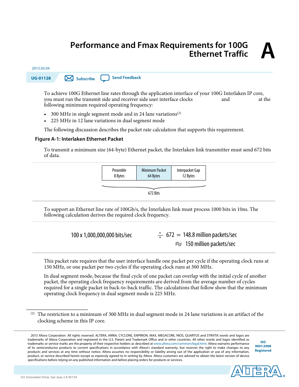 Altera 100G Interlaken MegaCore Function User Manual | Page 103 / 111