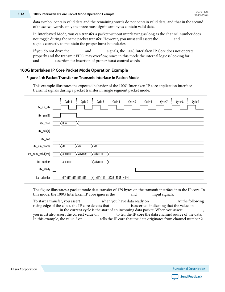 Altera 100G Interlaken MegaCore Function User Manual | Page 42 / 111