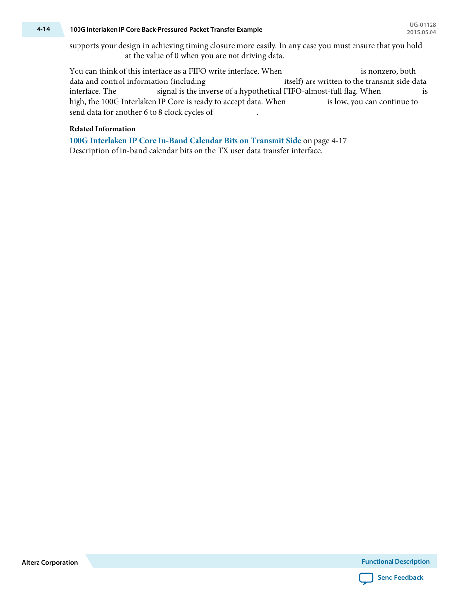 Altera 100G Interlaken MegaCore Function User Manual | Page 44 / 111