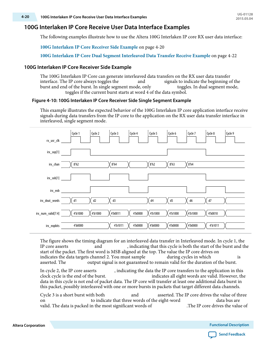 100g interlaken ip core receiver side example | Altera 100G Interlaken MegaCore Function User Manual | Page 50 / 111