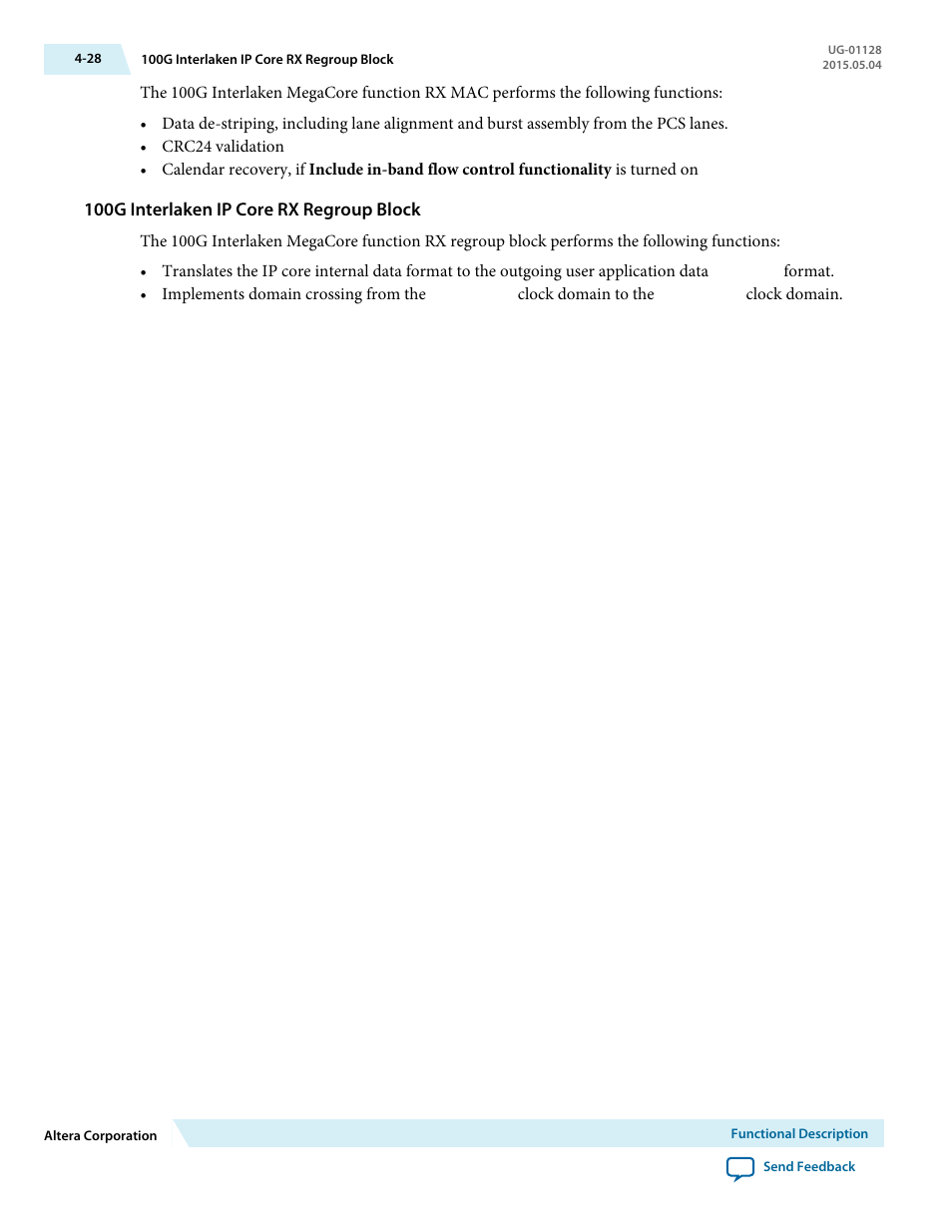 100g interlaken ip core rx regroup block | Altera 100G Interlaken MegaCore Function User Manual | Page 58 / 111