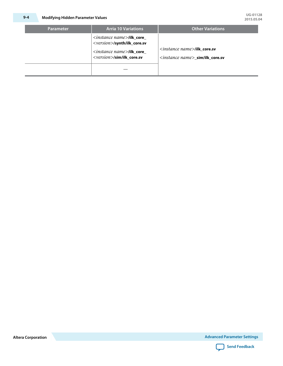 Altera 100G Interlaken MegaCore Function User Manual | Page 97 / 111