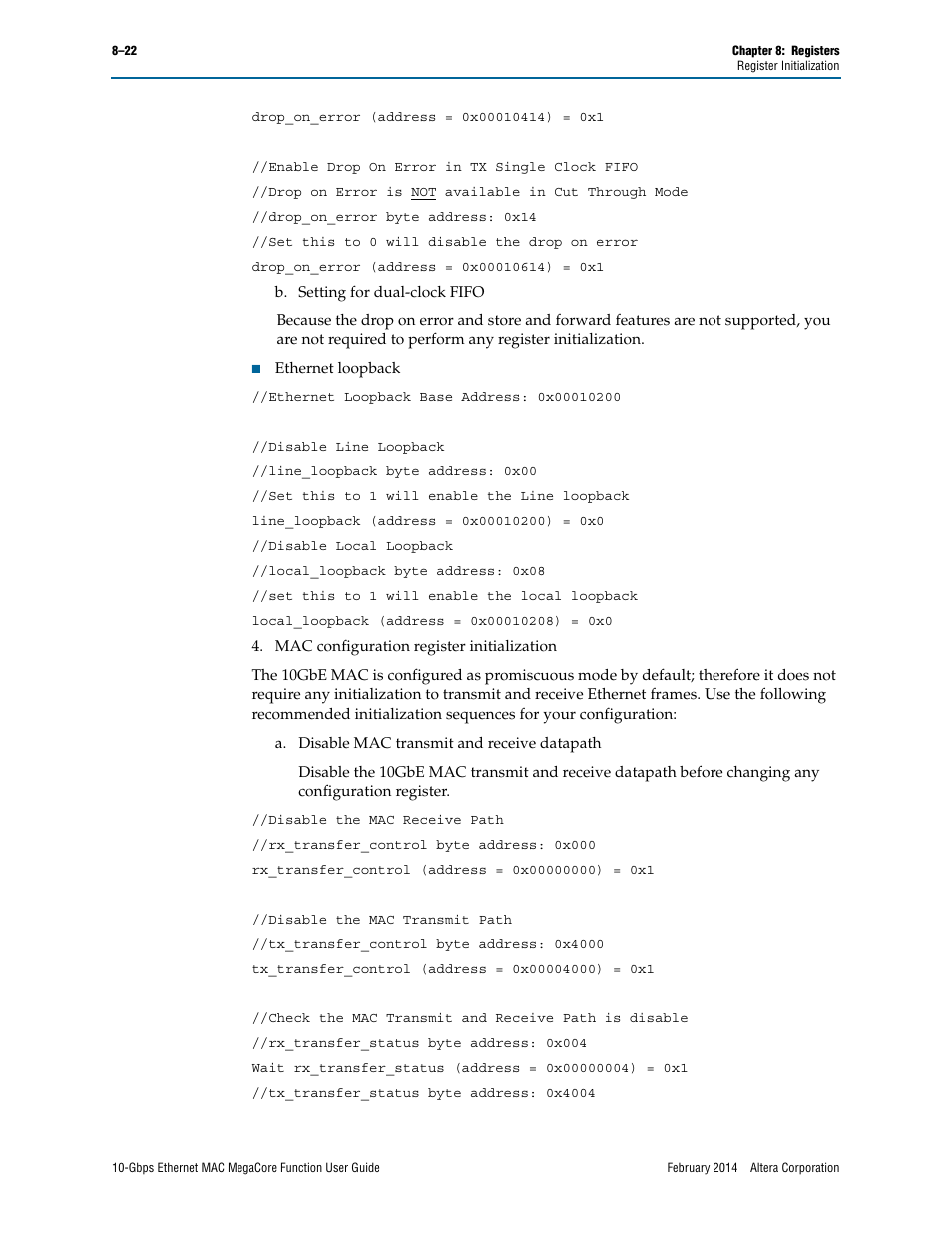 Altera 10-Gbps Ethernet MAC MegaCore Function User Manual | Page 116 / 175