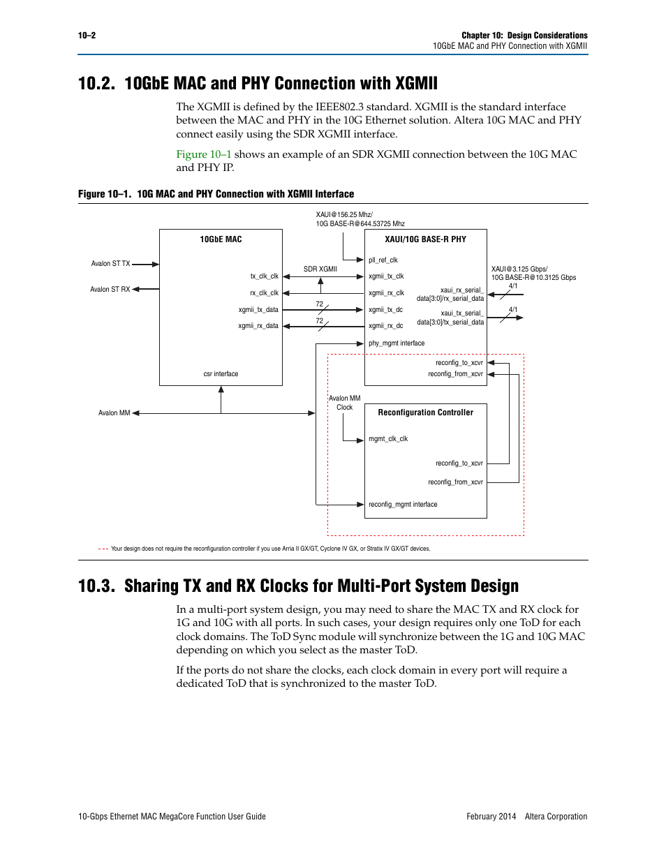 10gbe mac and phy connection with xgmii | Altera 10-Gbps Ethernet MAC MegaCore Function User Manual | Page 151 / 175