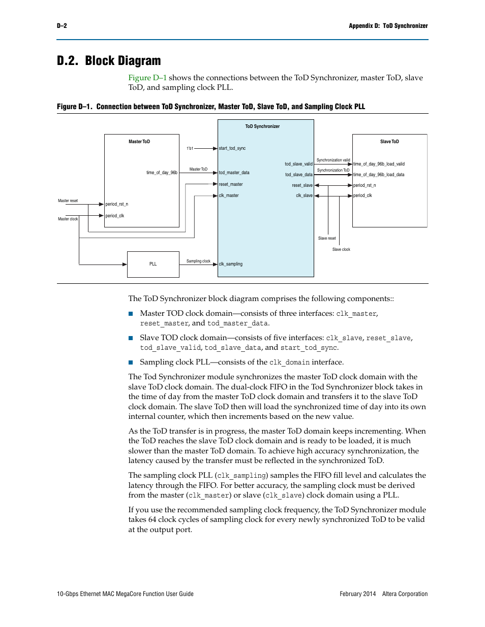 D.2. block diagram | Altera 10-Gbps Ethernet MAC MegaCore Function User Manual | Page 167 / 175