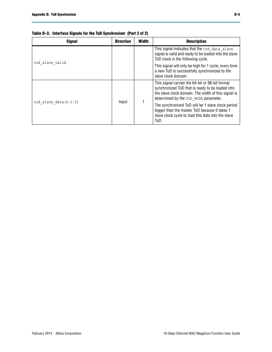Altera 10-Gbps Ethernet MAC MegaCore Function User Manual | Page 170 / 175
